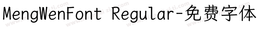 MengWenFont Regular字体转换